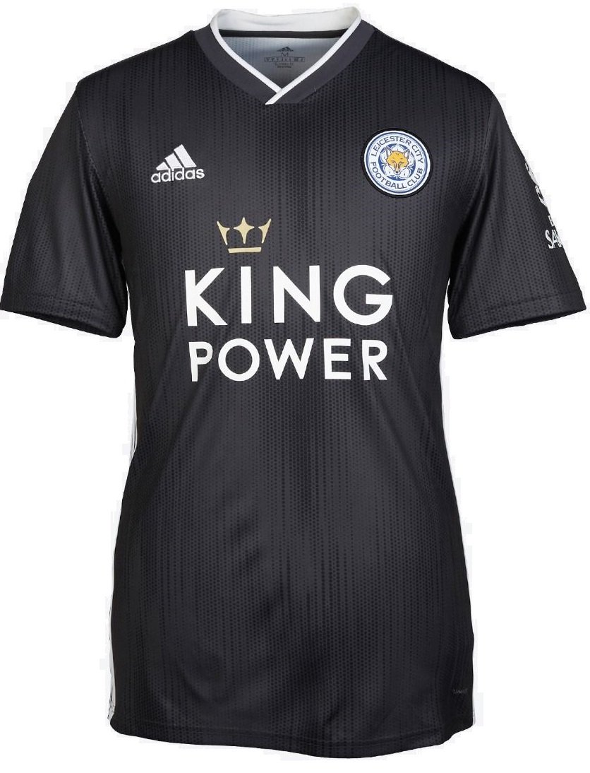 Camisa oficial Adidas Leicester City 2019 2020 II jogador preta